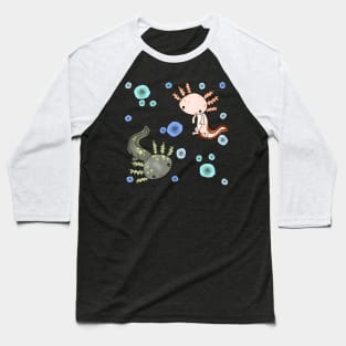 Bubbly Axolotl Baseball T-Shirt